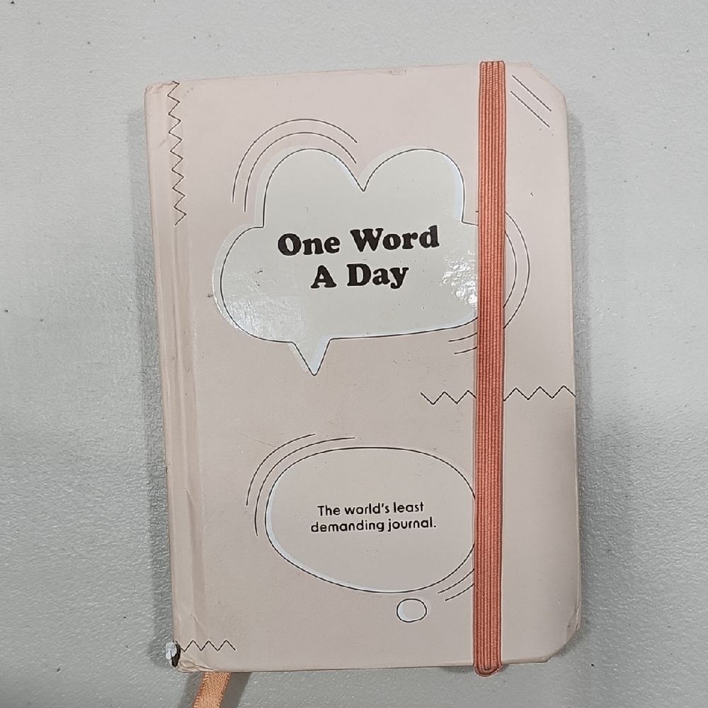 One Word A Day Journal - Cream Cover